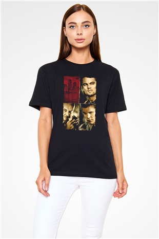 Köstebek (The Departed) Baskılı Siyah T-Shirt