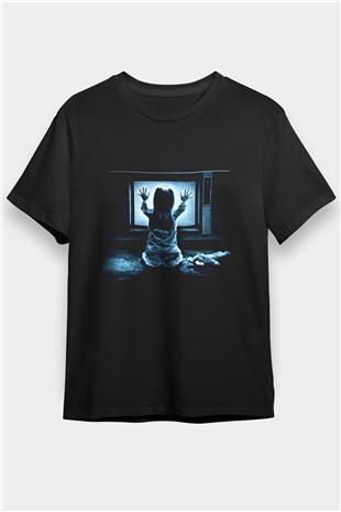 Kötü Ruh (Poltergeist) Baskılı Siyah T-Shirt