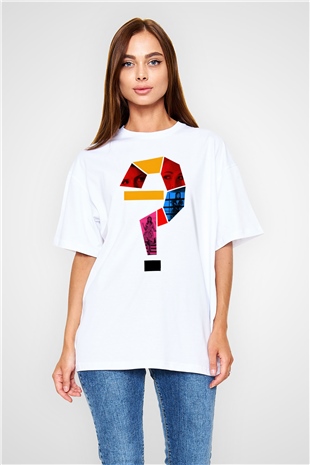 Unisex Küçük Bir Rica - A Simple Favor Baskılı Beyaz Oversize Tişört