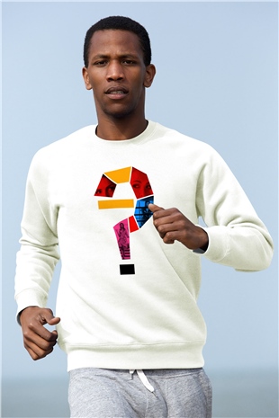 Unisex Küçük Bir Rica - A Simple Favor Baskılı Beyaz Sweatshirt