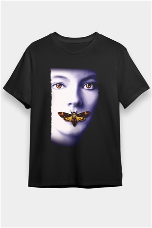 Kuzuların Sessizliği (The Silence of the Lambs) Baskılı Siyah Tişört