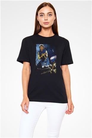 Lethal Weapon Baskılı Siyah T-Shirt