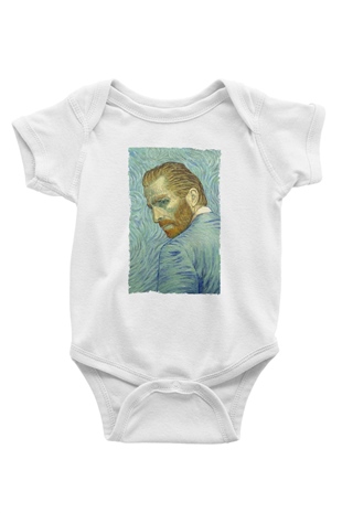 Unisex Loving Vincent Baskılı Bebek Body - Zıbın