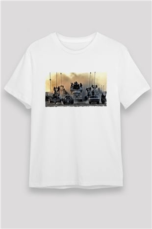 Mad Max Fury Road Baskılı Beyaz Tshirt