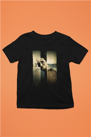Unisex Makinist (The Machinist) Baskılı Siyah Çocuk Tshirt
