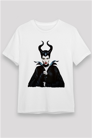 Malefiz (Maleficent) Baskılı Beyaz Tshirt
