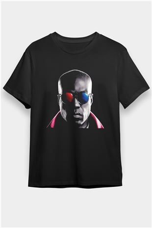 Matrix Baskılı Siyah T-Shirt