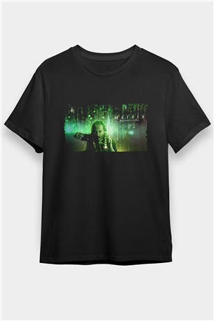 Matrix Resurrections (The Matrix Resurrections) Baskılı Siyah T-Shirt