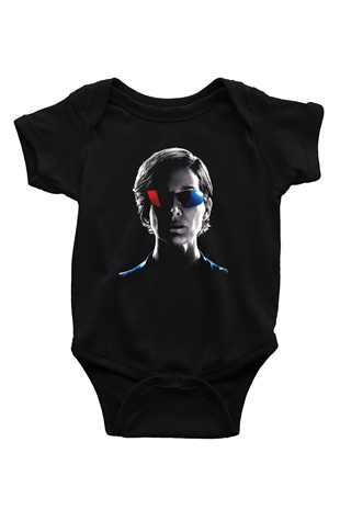 Unisex Matrix Resurrections (The Matrix Resurrections) Baskılı Siyah Bebek Body - Zıbın