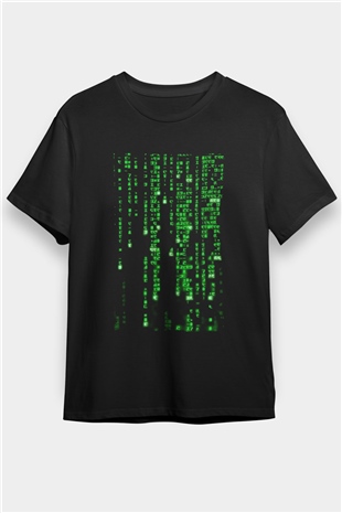 Matrix (The Matrix) Baskılı Siyah Tshirt