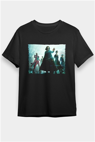 Matrix (The Matrix) Baskılı Siyah Tshirt