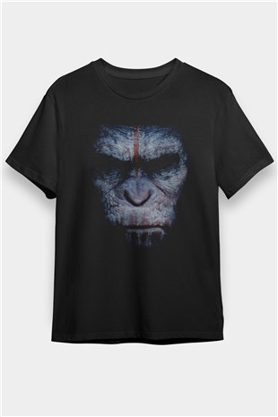 Maymunlar Cehennemi Şafak Vakti (Dawn of the Planet of the Apes) Baskılı Siyah T-shirt