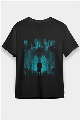 Motherless Brooklyn Baskılı Siyah Tshirt