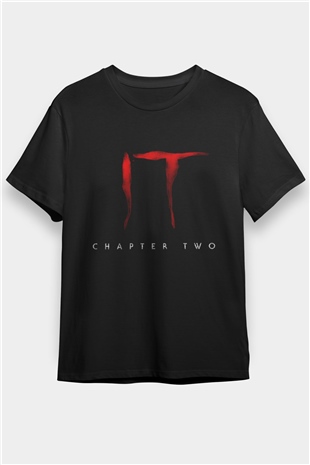 O Bölüm 2 (It Chapter Two) Baskılı Siyah Tshirt