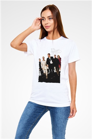 Oceans Eleven Baskılı Beyaz Tshirt