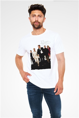 Oceans Eleven Baskılı Beyaz Tshirt