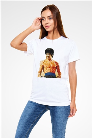 Öfkenin Yumruğu (Fist of Fury) Baskılı Beyaz Tshirt