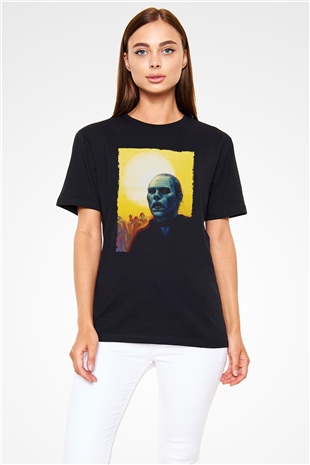 Ölüler Günü (Day of the Dead) Baskılı Siyah Tshirt