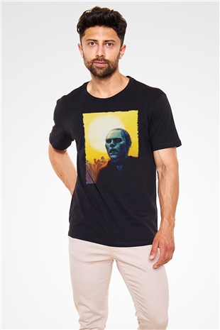Ölüler Günü (Day of the Dead) Baskılı Siyah Tshirt