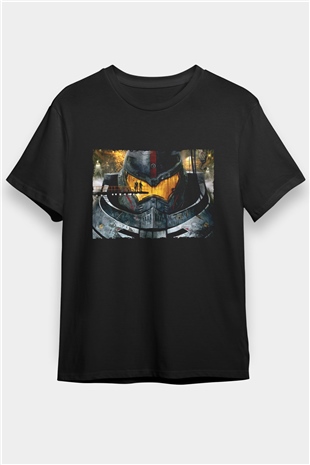 Pasifik Savaşı (Pacific Rim) Baskılı Siyah Tişört
