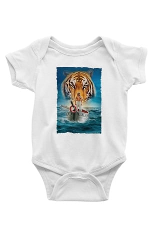 Unisex Pinin Yaşamı (Life of Pi) Baskılı Bebek Body - Zıbın