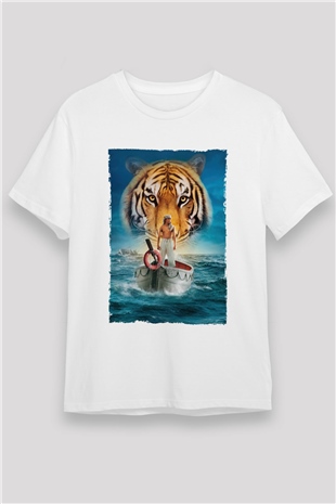 Pinin Yaşamı (Life of Pi) Baskılı Beyaz Tshirt