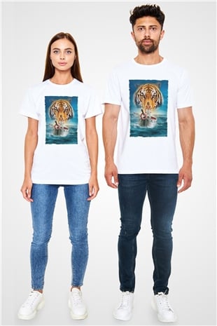 Pinin Yaşamı (Life of Pi) Baskılı Beyaz Tshirt