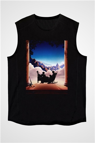 Unisex Prenses Gelin (The Princess Bride) Baskılı Siyah Kolsuz T-shirt