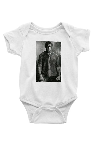 Unisex Rambo Son Kan (Rambo Last Blood) Baskılı Bebek Body - Zıbın