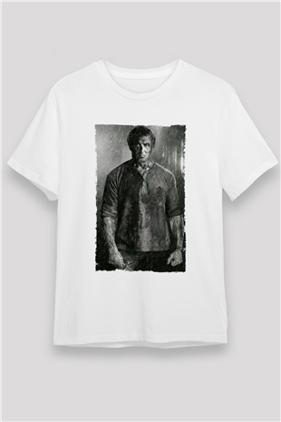 Rambo Son Kan (Rambo Last Blood) Baskılı Beyaz Tişört