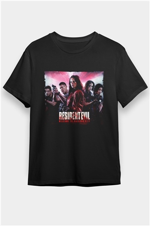 Resident Evil Raccoon Şehri (Resident Evil Welcome to Raccoon City) Baskılı Siyah Tişört