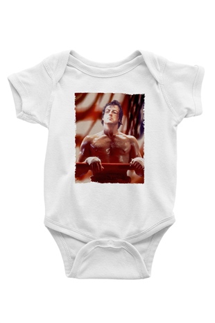 Unisex Rocky Baskılı Bebek Body - Zıbın