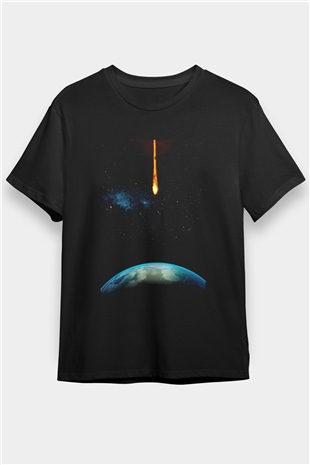 Salvation Baskılı Siyah T-Shirt