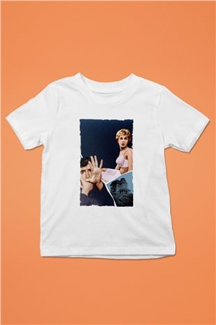 Unisex Sapık (Psycho) Baskılı Beyaz Çocuk Tişört