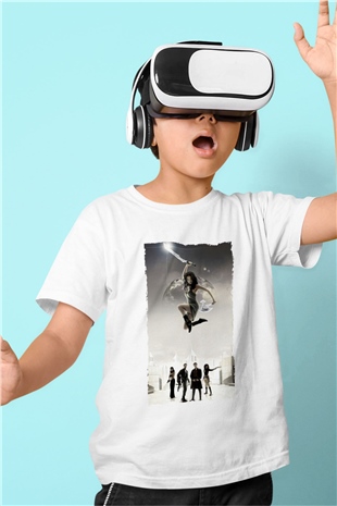 Unisex Serenity Baskılı Beyaz Çocuk Tişört