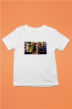 Unisex Serenity Baskılı Beyaz Çocuk Tshirt