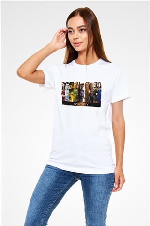 Serenity Baskılı Beyaz Tshirt
