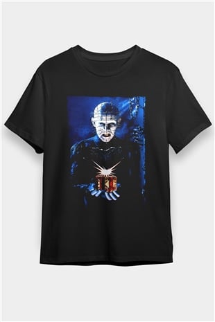 Şeytan Pusuda Bekliyor (Hellraiser) Baskılı Siyah Tshirt