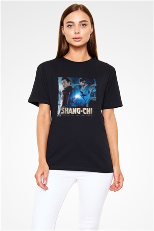 Shang-Chi ve On Halka Efsanesi (Shang-Chi and the Legend of the Ten Rings) Baskılı Siyah Tişört