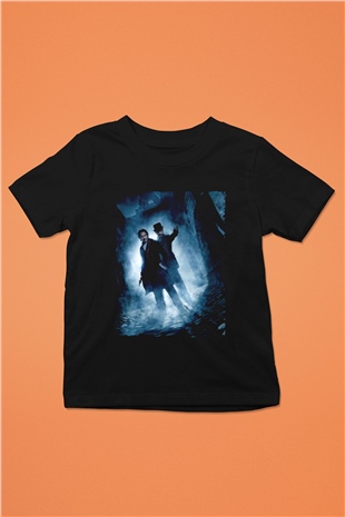 Unisex Sherlock Holmes Gölge Oyunları (Sherlock Holmes A Game of Shadows) Baskılı Siyah Çocuk T-Shirt