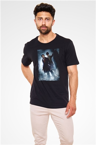 Sherlock Holmes Gölge Oyunları (Sherlock Holmes A Game of Shadows) Baskılı Siyah Tshirt