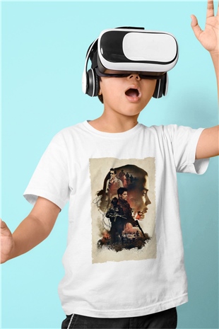 Unisex Sicario Baskılı Beyaz Çocuk Tişört