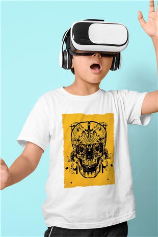 Unisex Sicario Baskılı Beyaz Çocuk Tshirt
