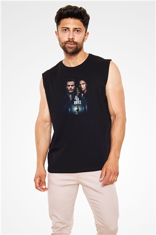 Unisex Sırtımdaki Bıçaklar (All the Old Knives) Baskılı Siyah Kolsuz T-shirt
