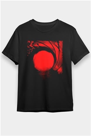 Skyfall Baskılı Siyah T-Shirt