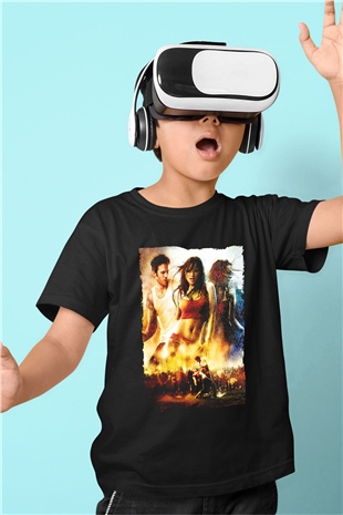 Unisex Sokak Dansı (Step Up 2 The Streets) Baskılı Siyah Çocuk Tshirt