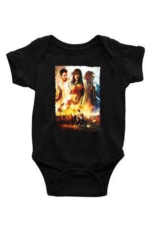Unisex Sokak Dansı (Step Up 2 The Streets) Baskılı Siyah Bebek Body - Zıbın
