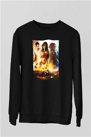 Unisex Sokak Dansı (Step Up 2 The Streets) Baskılı Siyah Sweatshirt