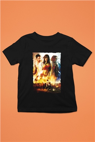 Unisex Sokak Dansı (Step Up 2 The Streets) Baskılı Siyah Çocuk Tshirt