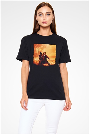 Son Samuray (The Last Samurai) Baskılı Siyah Tshirt